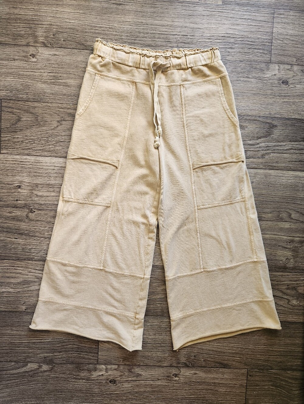 Easel Mineral Wash Knit Cargo Pants Size M